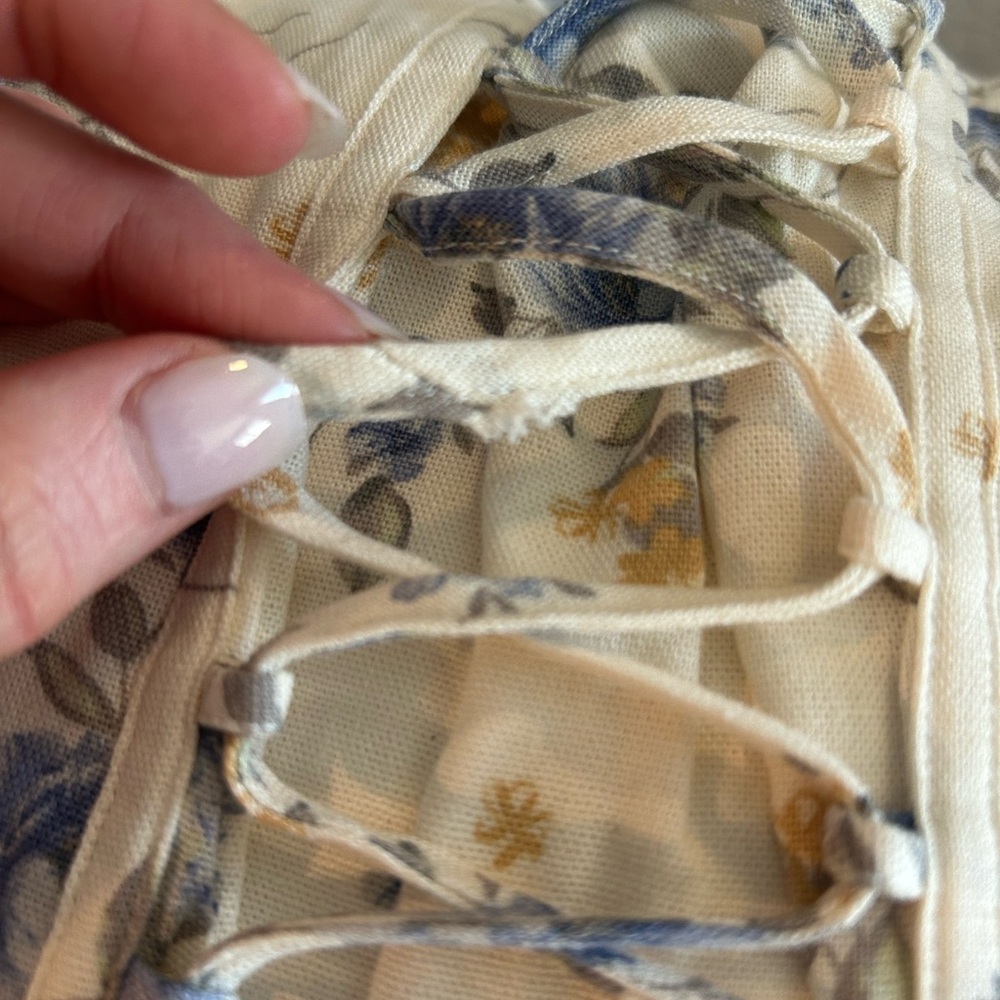 Josephine Periwinkle Floral Dress - Picture 14 of 16